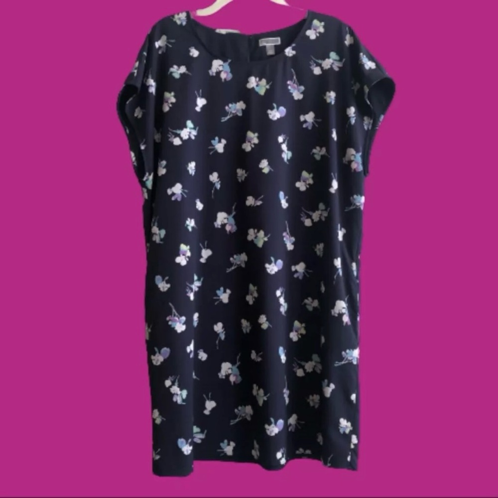 Caslon (Nordstrom) floral print shift dress spring summer sz XL - Picture 1 of 13